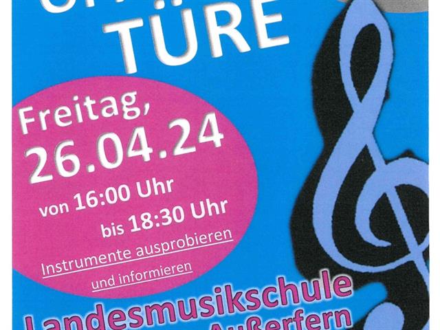 Landesmusikschule Reutte "Tag der offenen Türe" und Neuanmeldungen für 2024/25